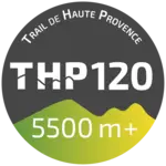 Image du logo THP summer représentant le Trail de Haute Provence avec un dénivelé de plus de 5500 mètres, évoquant une aventure sportive intense. Le design dynamique met en avant les chiffres 120 et 5500 m+, symbolisant l'ampleur et la rigueur de cette 120ème édition. Plongez dans l'univers festif du THP summer, où paysages sauvages, musique et communauté se rencontrent pour une expérience unique en Haute Provence.